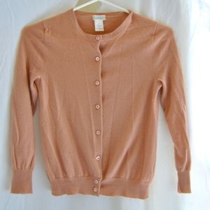 Small, Rose 100% Cashmere Cardigan